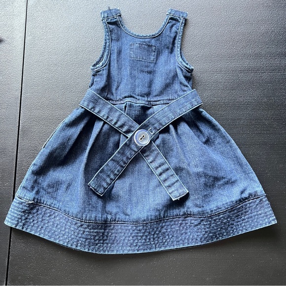 Joe’s Jeans Sleeveless Denim Baby Dress Size 12 Months Summer Dress - Picture 3 of 8